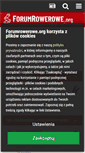 Mobile Screenshot of forumrowerowe.org