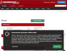 Tablet Screenshot of forumrowerowe.org